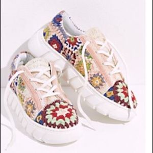 Free People embroidered shoes. Very unique and comfortable.  Size 10